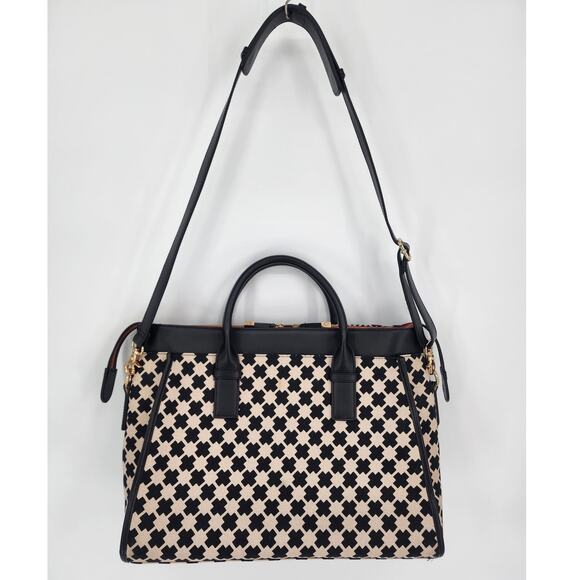 Spartina 449 Daufuskie Island Linen and Leather Weekender Bag - Picture 2 of 16